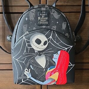 Nightmare Before Christmas Black Backpack Purse
